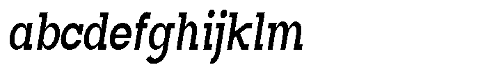 Mirk Slab Black Condensed Italic FONT