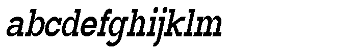Mirk Slab Black Condensed Slanted FONT