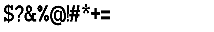 Mirk Slab Black Condensed Font OTHER CHARS