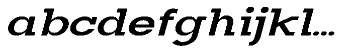 Mirk Slab Black Expanded Italic FONT