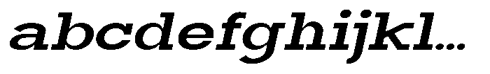 Mirk Slab Black Expanded Slanted FONT