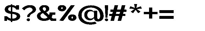 Mirk Slab Black Expanded Font OTHER CHARS
