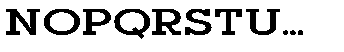 Mirk Slab Black Expanded Font UPPERCASE