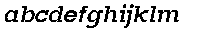 Mirk Slab Black Italic FONT
