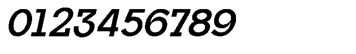 Mirk Slab Black Slanted Font OTHER CHARS