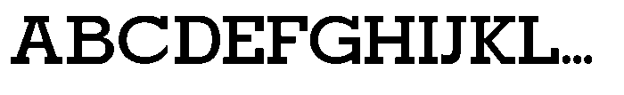 Mirk Slab Black Font UPPERCASE