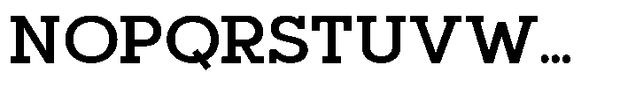 Mirk Slab Black Font UPPERCASE
