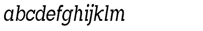 Mirk Slab Bold Condensed Italic FONT