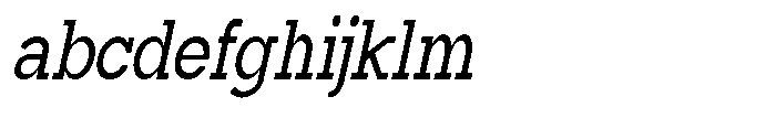 Mirk Slab Bold Condensed Slanted FONT