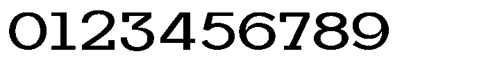 Mirk Slab Bold Expanded Font OTHER CHARS