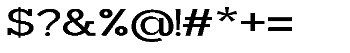 Mirk Slab Bold Expanded Font OTHER CHARS