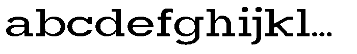 Mirk Slab Bold Expanded FONT