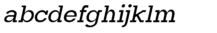 Mirk Slab Bold Slanted FONT