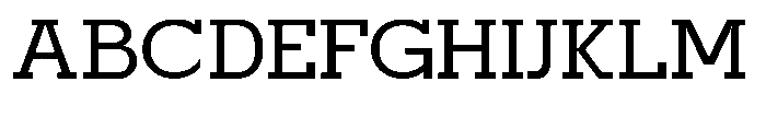 Mirk Slab Bold Font UPPERCASE