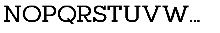Mirk Slab Bold Font UPPERCASE