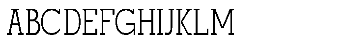 Mirk Slab Condensed Font UPPERCASE