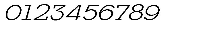 Mirk Slab Expanded Italic Font OTHER CHARS