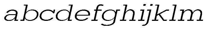 Mirk Slab Expanded Slanted FONT