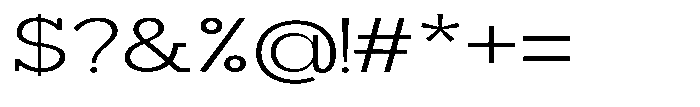 Mirk Slab Expanded Font OTHER CHARS