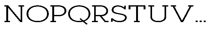 Mirk Slab Expanded Font UPPERCASE