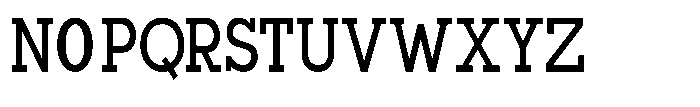 Mirk Slab Extra Bold Condensed Font UPPERCASE