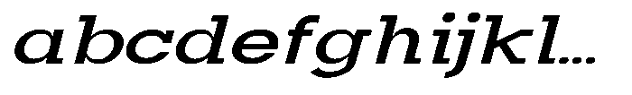 Mirk Slab Extra Bold Expanded Italic FONT