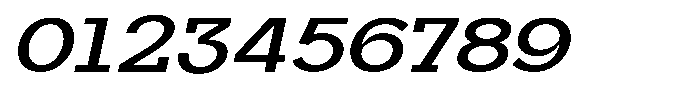 Mirk Slab Extra Bold Expanded Slanted Font OTHER CHARS