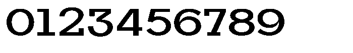 Mirk Slab Extra Bold Expanded Font OTHER CHARS