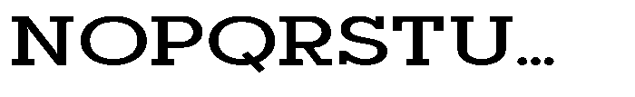 Mirk Slab Extra Bold Expanded Font UPPERCASE