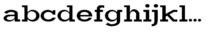 Mirk Slab Extra Bold Expanded FONT