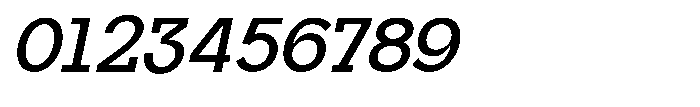 Mirk Slab Extra Bold Italic Font OTHER CHARS