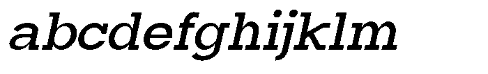Mirk Slab Extra Bold Slanted FONT