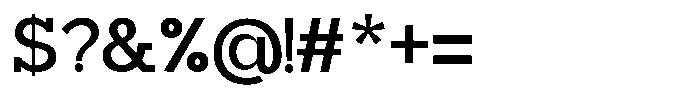 Mirk Slab Extra Bold Font OTHER CHARS