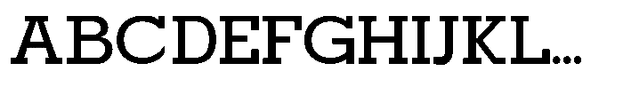 Mirk Slab Extra Bold Font UPPERCASE