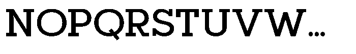 Mirk Slab Extra Bold Font UPPERCASE