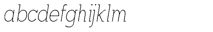 Mirk Slab Extra Light Condensed Italic FONT