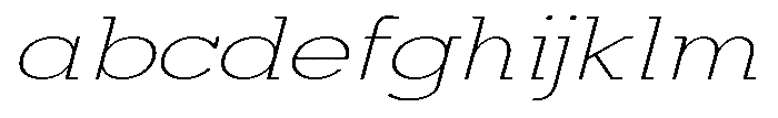 Mirk Slab Extra Light Expanded Italic FONT
