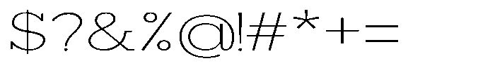 Mirk Slab Extra Light Expanded Font OTHER CHARS