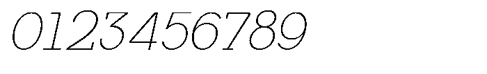 Mirk Slab Extra Light Slanted Font OTHER CHARS