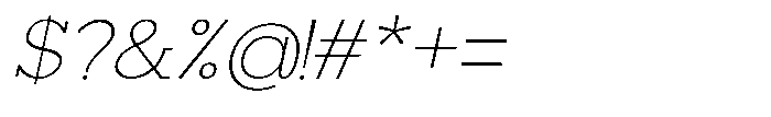 Mirk Slab Extra Light Slanted Font OTHER CHARS