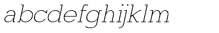 Mirk Slab Extra Light Slanted FONT