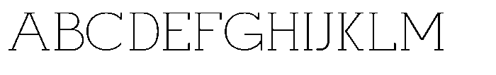 Mirk Slab Extra Light Font UPPERCASE