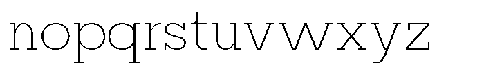 Mirk Slab Extra Light Font LOWERCASE