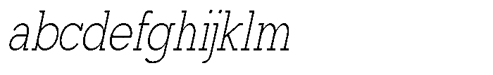 Mirk Slab Light Condensed Slanted FONT