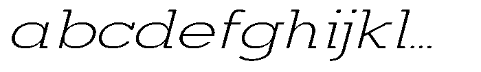 Mirk Slab Light Expanded Italic FONT