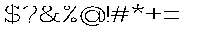 Mirk Slab Light Expanded Font OTHER CHARS