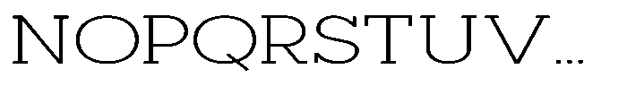 Mirk Slab Light Expanded Font UPPERCASE