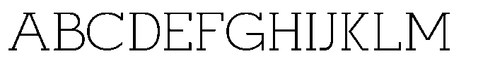 Mirk Slab Light Font UPPERCASE
