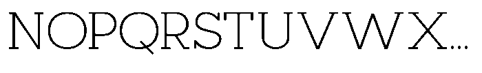 Mirk Slab Light Font UPPERCASE