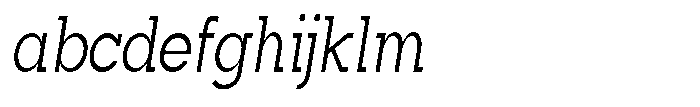 Mirk Slab Medium Condensed Italic FONT